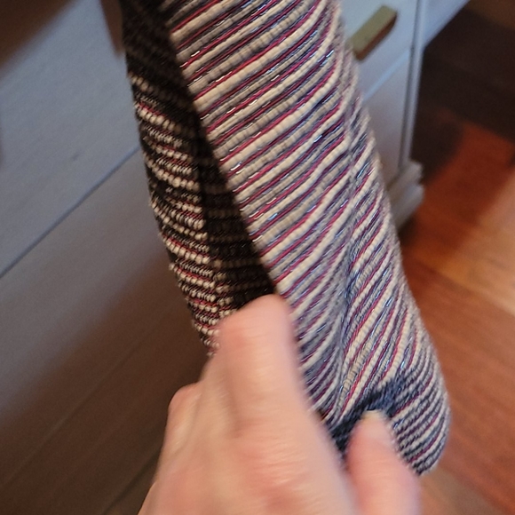 Ming Wang Jacket NWT PM Beige/Red/Grey with Silver - Picture 4 of 4